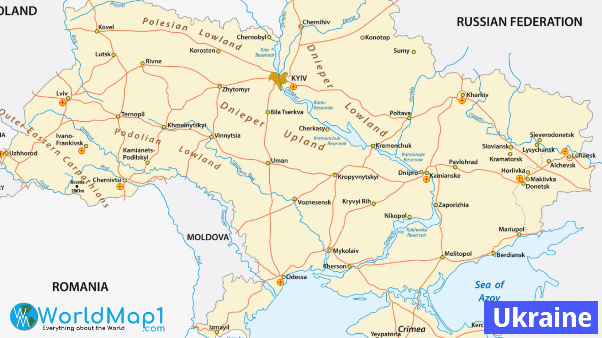 Ukrayna Şehirleri ve Yol Haritası